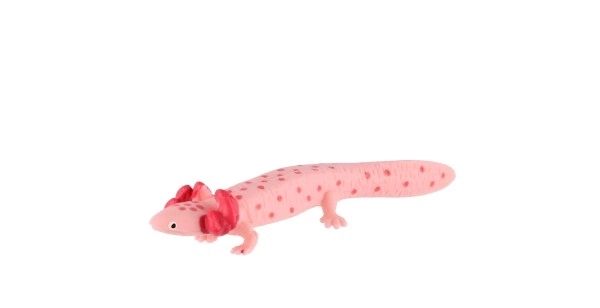 Axolotl Mexicaanse zooted plastic 8cm in zak