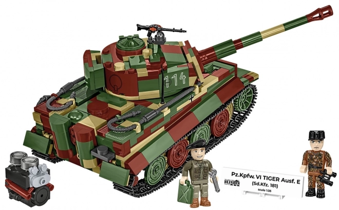 Model tank Tiger I van 870 stenen