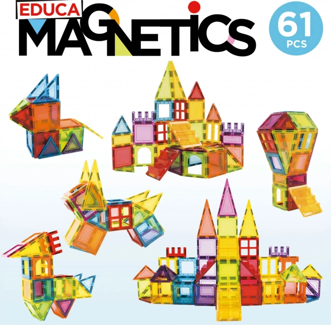 EDUCA Magnetische bouwset Magnetics 61 stukken