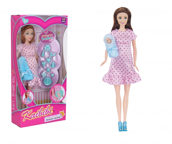 Zwanger poppen set 29 cm