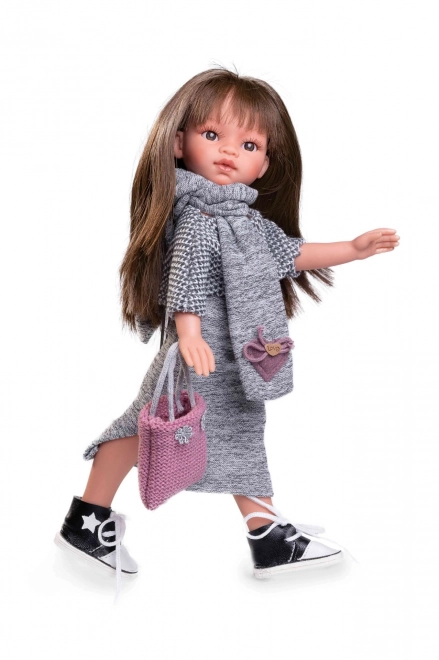 Realistische Puppe Emily mit Ganzvinylkörper - 33 cm