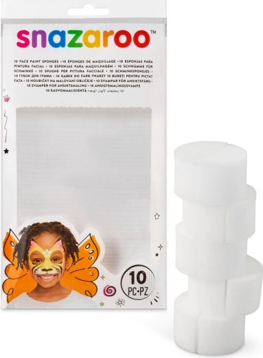 éponges pour peintures faciales SNAZAROO, demi-lunes, 10 pcs