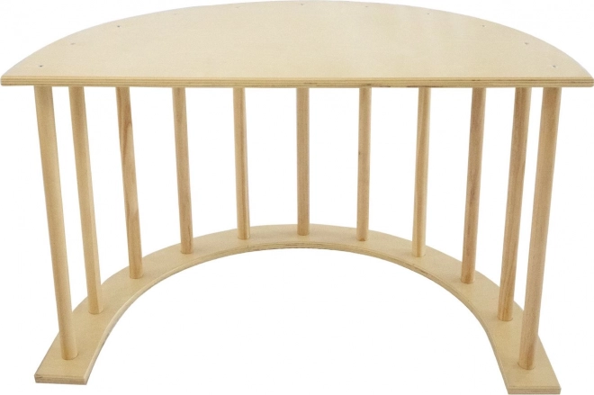 Échelle multifonction en bois, balançoire et table 3-en-1 pour enfants