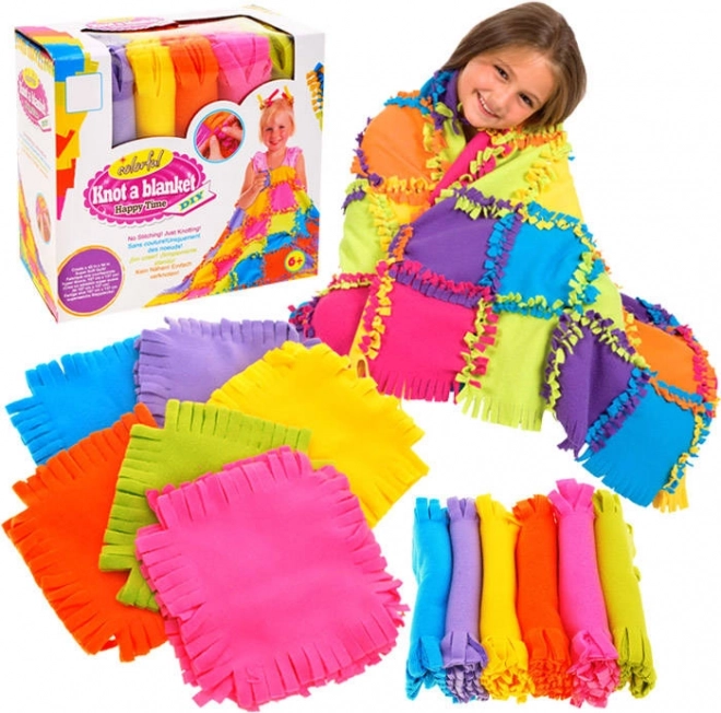 Creatieve DIY-set patchwork fleece deken voor kinderen
