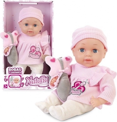 Pop NATALIA baby 33 cm met speeltje