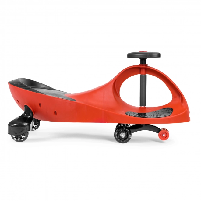 Ride-On Wiggle Car with LED Wheels by Ecotoys - Red