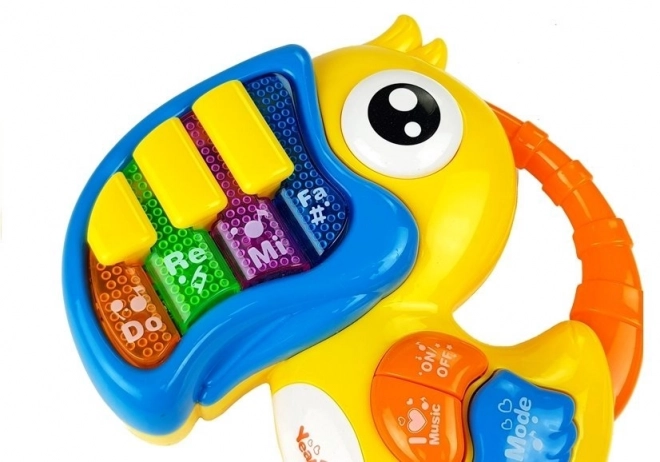 Kinder Musik-Piano Vogel Gelb