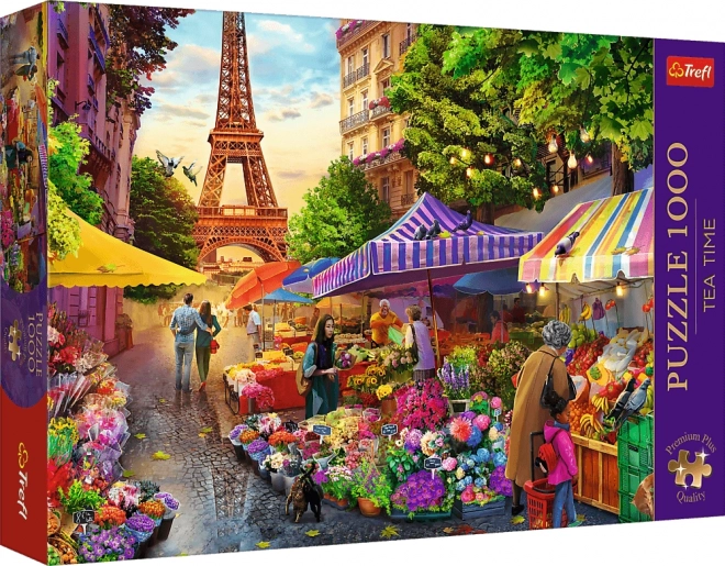 Premium Plus Puzzle - Tea Time at the Paris Flower Market