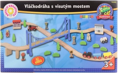 Maxim Train Set with a Large Suspension Bridge
