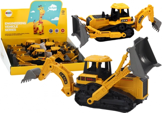 Caterpillar Bagger Baufahrzeug 2 Schaufeln gelb