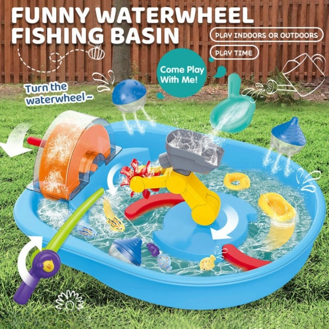 Jouet aquatique Woopie avec roue et pêche de poissons 2v1