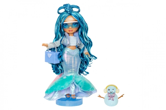 Rainbow High Wintermodepop - Skyler (Blauw)