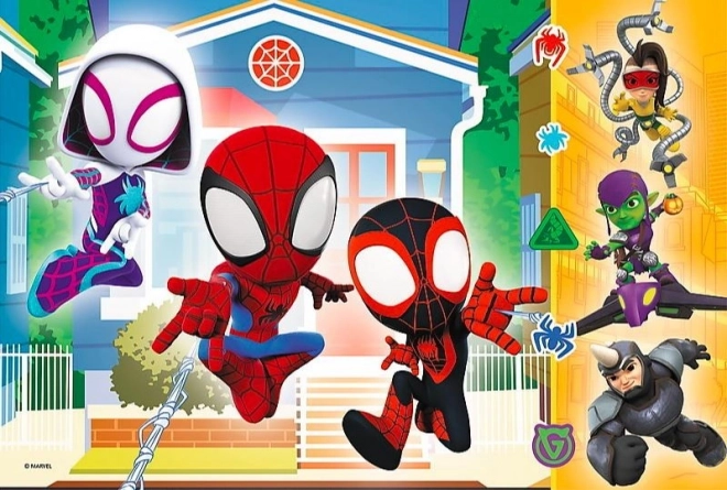 Puzzle 60 pièces Dans le monde de Spidey Spiderman