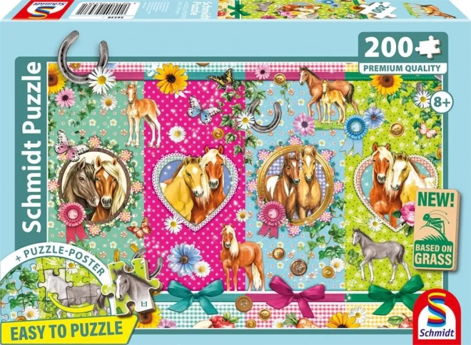 Puzzle Pferdefreude 200 Teile