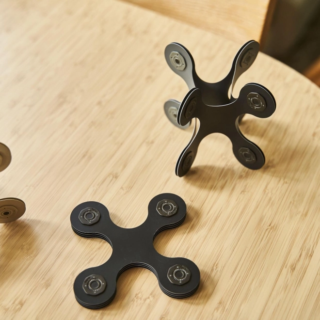 Ontwerperspakket magnetische blokken Clixo, zwart