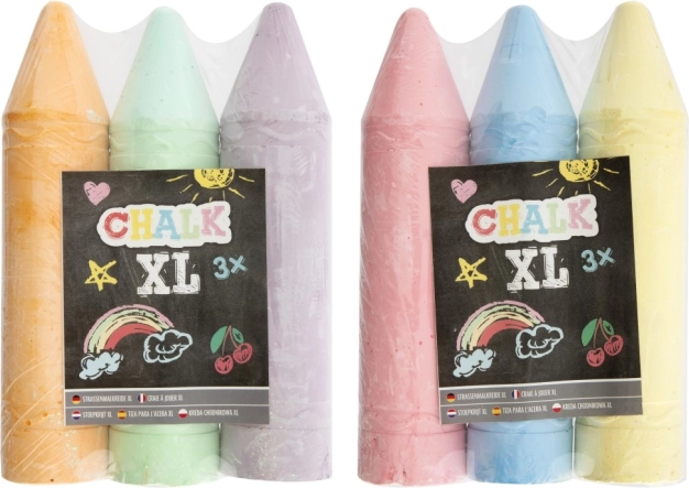 XL kleurkrijtjes - 3 stuks