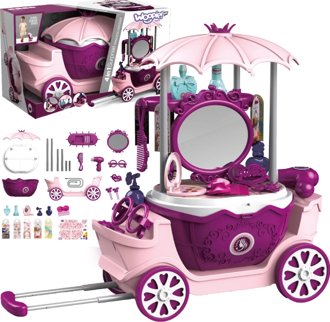 Woopie tragbare Kinder-Toilette 4-in-1 auf Rädern, 31 Zubehörteile