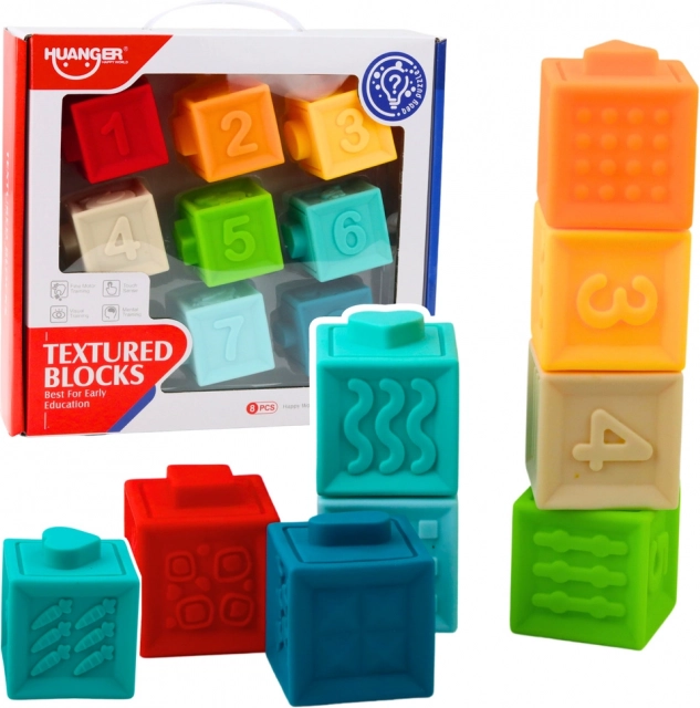 Rubber Educational Sensory Blocks for Children