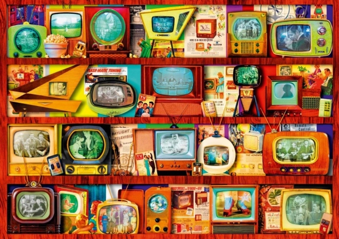 Puzzle Goldenes Zeitalter des Fernsehens 1000 Teile