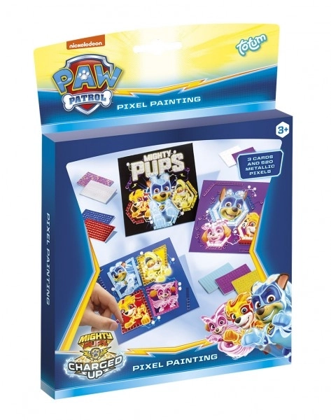 Kleurrijke mozaïek Paw Patrol in doosje