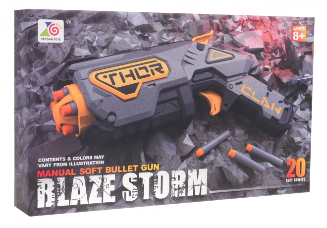 Kinderhandmatige pistool Blaze Storm Grijs