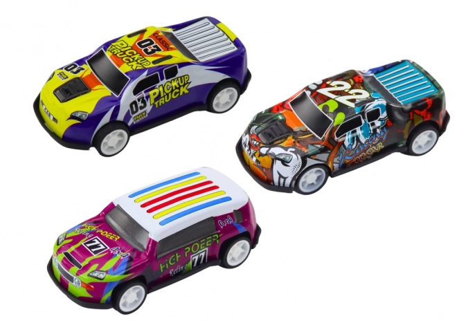Set of Toy Cars with Traffic Signs 25 pcs