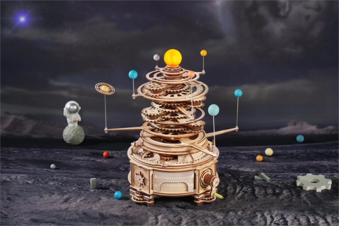 RoboTime 3D houten mechanische puzzel Planetarium