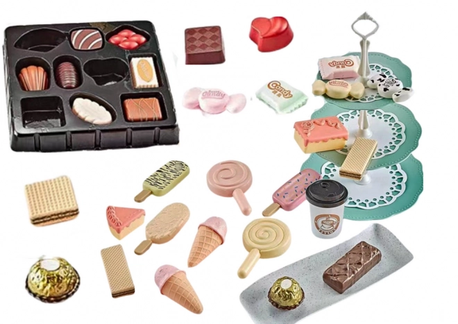 Banket Bakkerij Café Set Zoetigheden Figuurtjes Koffie taart 50 stuks.