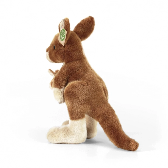 Rappa Plush Kangaroo with Baby Eco-Friendly 27 cm