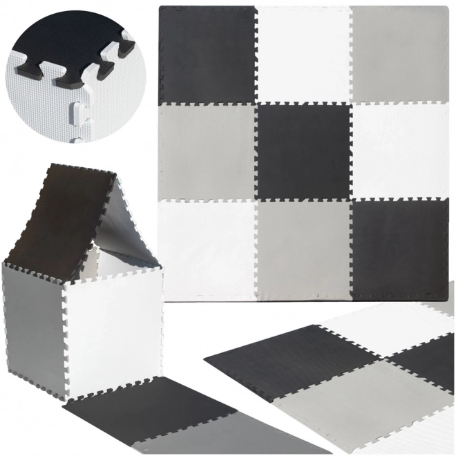 KIK Puzzelmat Grijstinten met Randen III. (58x58)