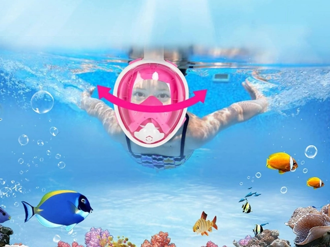 Volledig gezichtsmasker met snorkel voor duiken en snorkelen S/M SP0762 RO