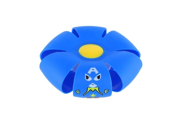 Flat Ball - Gooi de schijf, vang de bal! plastic 8cm 4 kleuren 12st in doos