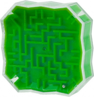 Logic Labyrinth Game with Green Marble