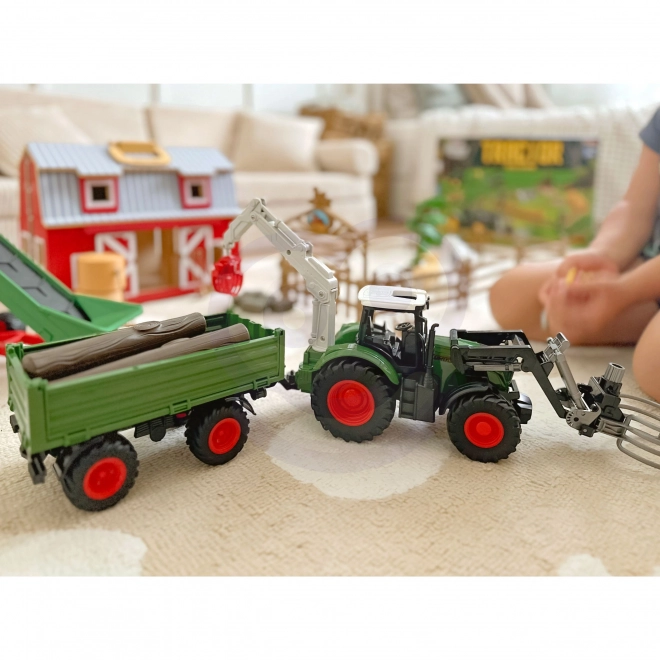 Set landbouwmachines tractor mini boerderij WOOPIE