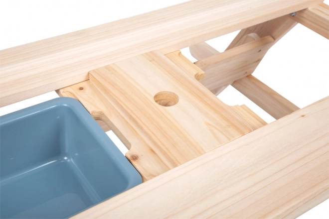Kindertisch aus Holz 2 in 1 mit Wannen