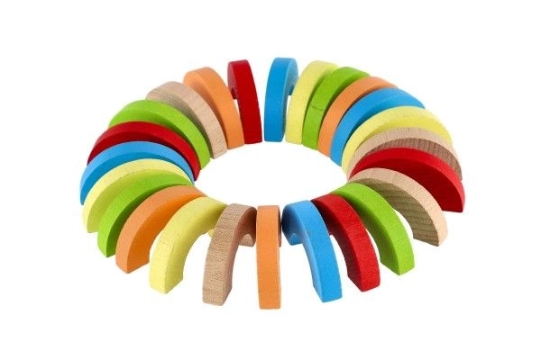 Bunte hölzerne Balancespielzeug 24 Teile