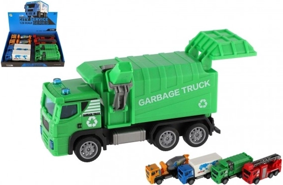 Children's Plastic Pull Back Toy Trucks