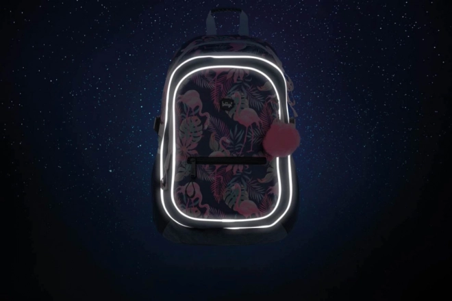 BAAGL Schoolrugzak Flamingo