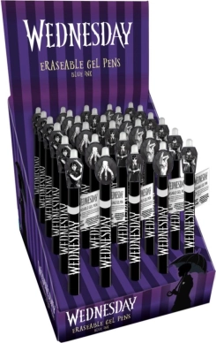 Erasable gel pen Wednesday 15 cm – 6 types, plastic, box of 30 pcs