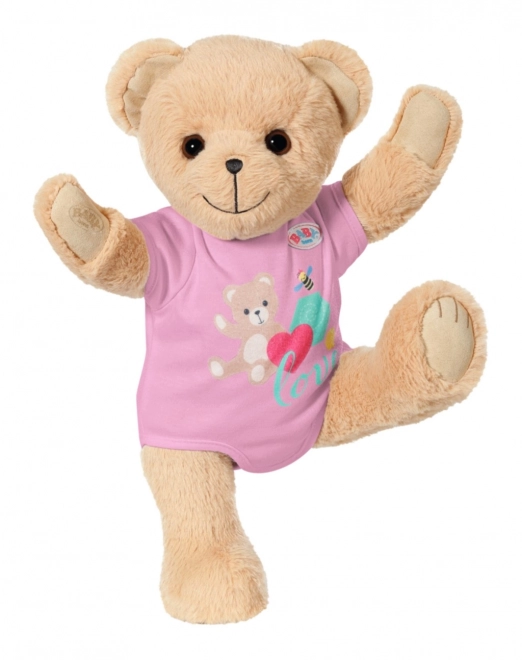 Teddybeer BABY born, roze kleding