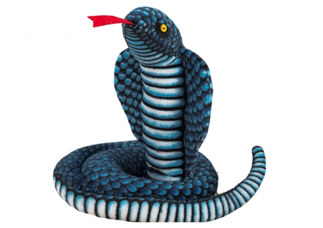 Pluche Slang Royal Cobra Blauw 100 cm mascotte