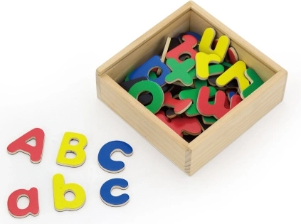 VIGA hölzerne magnetische Buchstaben zum Schreibenlernen