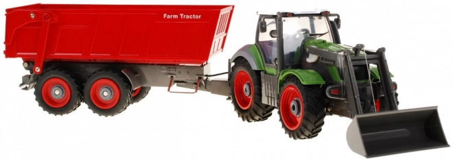 Tractor met afstandsbediening en aanhanger voor kinderen vanaf 3 jaar
