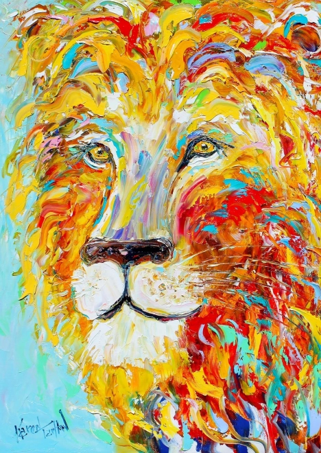 Colorful Lion Puzzle 1000 Pieces
