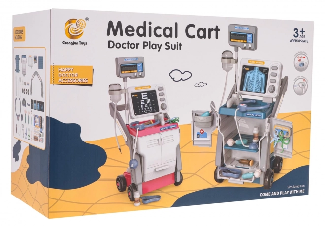 Medische set met ECG + accessoires Blauw