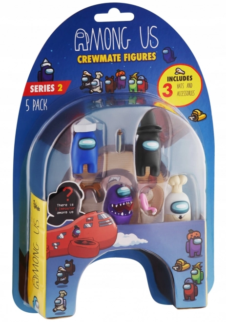 Figurenset Among Us 5-pack serie 2 met stempels
