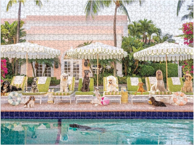 Puzzle By the Pool in Palm Beach 1000 Pieces