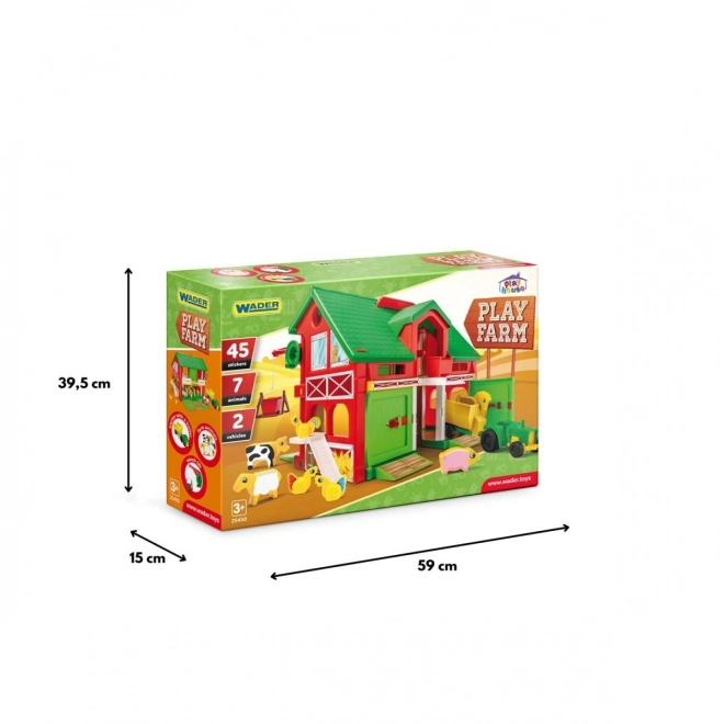 Huisje Boerderij Schuur 40x35cm in doos 59x40x15cm Wader