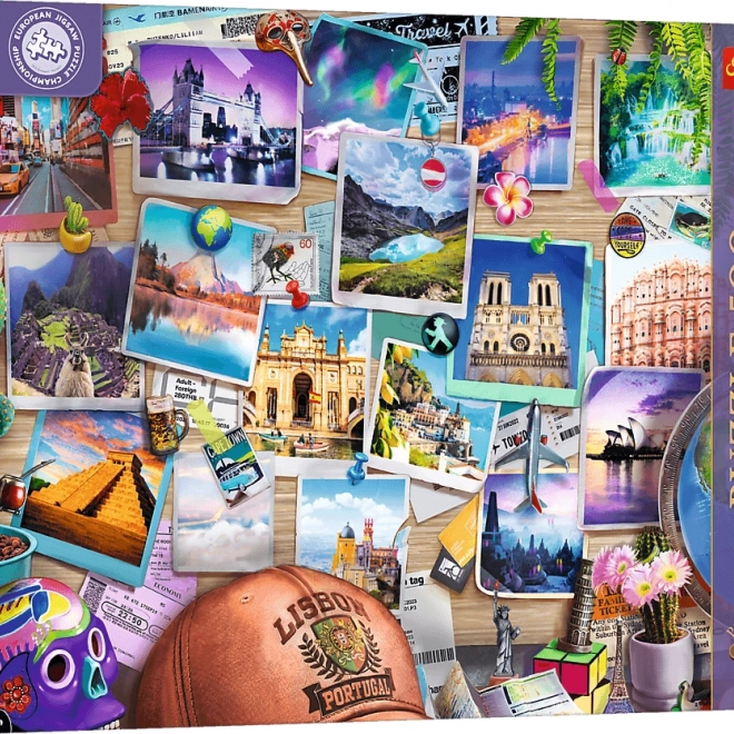 Puzzle TREFL Premium Plus Teestunde: Reiseerinnerungen 500 Teile