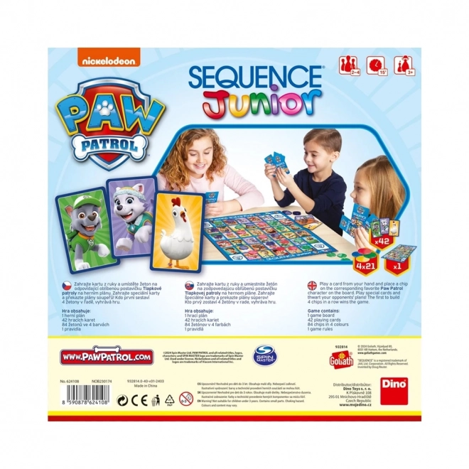 SEQUENCE JUNIOR PAW PATROL Kinderspel